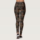 Rhodesian Ridgeback Pumpkins Halloween Beängstigen Leggings (Rückseite)