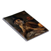 Rhodesian Ridgeback Pumpkins Halloween Beängstigen Notizblock (Rechte Seite)