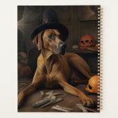 Rhodesian Ridgeback Pumpkins Halloween Beängstigen Planer (Rückseite)