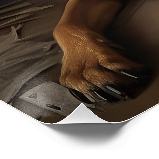 Rhodesian Ridgeback Pumpkins Halloween Beängstigen Poster (Ecke)