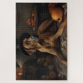 Rhodesian Ridgeback Pumpkins Halloween Beängstigen Puzzle (Vertikal)