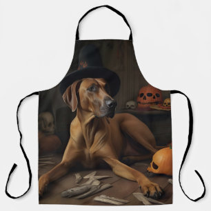 Rhodesian Ridgeback Pumpkins Halloween Beängstigen Schürze