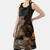 Rhodesian Ridgeback Pumpkins Halloween Beängstigen Schürze (InSitu)