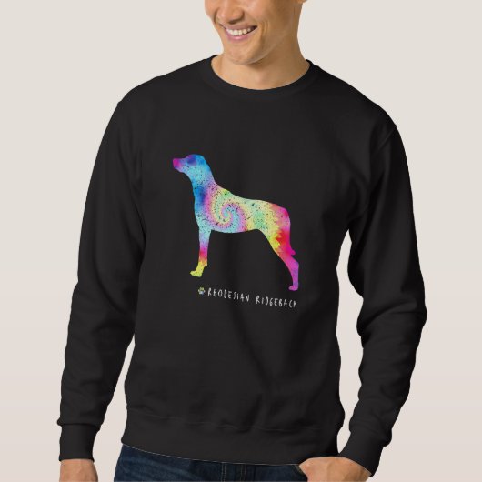 Rhodesian Ridgeback Puppy Pet Dog Owner Hippy Kraw Sweatshirt (Vorderseite)