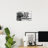 Rhodesian Ridgeback Quotes Poster (Heimbüro)