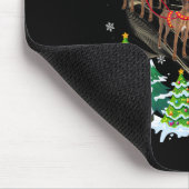 Rhodesian Ridgeback Rentier Christmas Dog Riding Mousepad (Ecke)