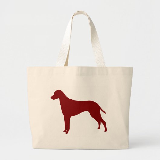 Rhodesian Ridgeback (rot) Jumbo Stoffbeutel (Vorne)