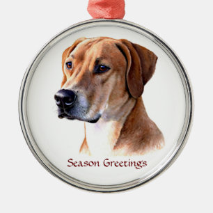 Rhodesian Ridgeback runde Verzierung Ornament Aus Metall