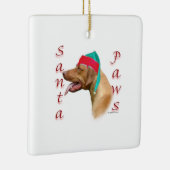 Rhodesian Ridgeback Santa Paws Keramikornament (Rechts)
