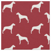Rhodesian Ridgeback Silhouette-Muster Stoff (Nahaufnahme)