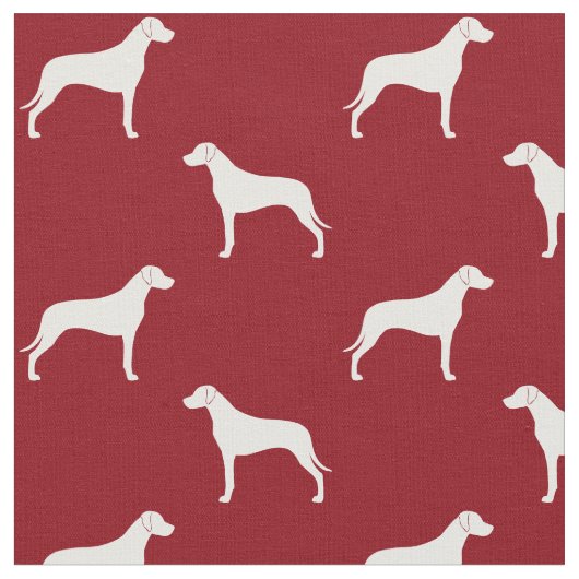 Rhodesian Ridgeback Silhouette-Muster Stoff (Nahaufnahme)