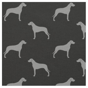 Rhodesian Ridgeback Silhouette-Muster Stoff