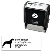 Rhodesian Ridgeback Silhouette Rücksendeadresse Permastempel (Beispiel)