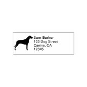 Rhodesian Ridgeback Silhouette Rücksendeadresse Permastempel (Design)