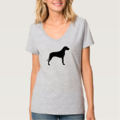Rhodesian Ridgeback Silhouette T-Shirt (Vorderseite)