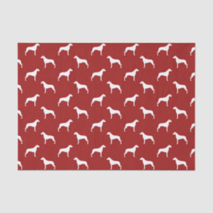 Rhodesian-Ridgeback-Silhouetten Muster Rot Seidenpapier