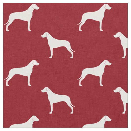 Rhodesian-Ridgeback-Silhouetten-Muster Stoff (Nahaufnahme)