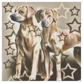 Rhodesian Ridgeback Star Fabric Stoff (Nahaufnahme)