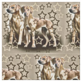 Rhodesian Ridgeback Star Fabric Stoff (Muster)