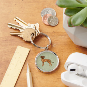 Rhodesian Ridgeback Süßer Brauner Afrikanischer Lö Schlüsselanhänger