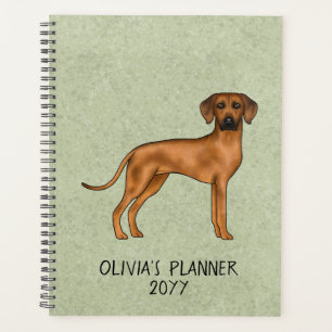Rhodesian Ridgeback Süßer Brauner Hund Mit Text Gr Planer