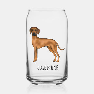 Rhodesian Ridgeback Süßer Brauner Löwen Hund Mit N Dosenglas