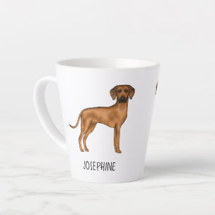 Rhodesian Ridgeback Süßer Brauner Löwen Hund Mit N Milchtasse
