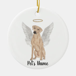 Rhodesian Ridgeback Sympathie-Gedenkstätte  Keramik Ornament
