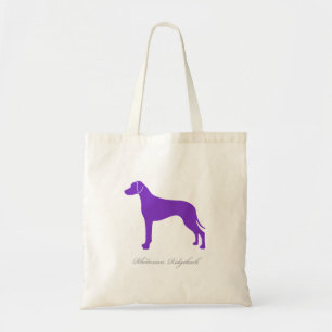 Rhodesian Ridgeback Taschen-Tasche (lila Tragetasche