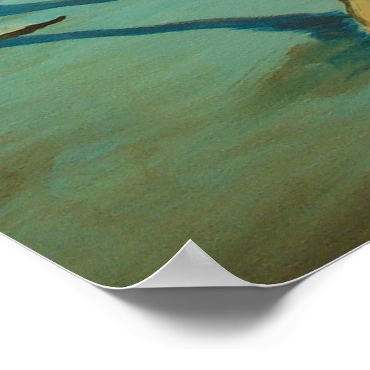 Rhodesian Ridgeback "Tony" lächelt Poster (Ecke)