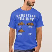 Rhodesian Ridgeback Training Dog T-Shirt (Vorderseite)