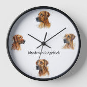 Rhodesian Ridgeback Uhr (Vorderseite)
