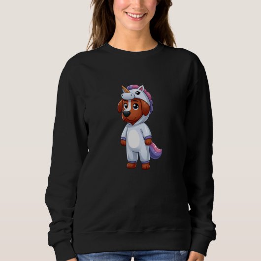 Rhodesian Ridgeback Unicorn Dog Funny Mythological Sweatshirt (Vorderseite)