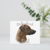 Rhodesian Ridgeback Vater 2 Postkarte (Stehend Vorderseite)