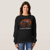 Rhodesian Ridgeback Vater American Dog Us Flag 4. Sweatshirt (Vorne ganz)