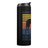 Rhodesian Ridgeback Vater Dog T - Shirt Thermosbecher (Nach links gedreht)