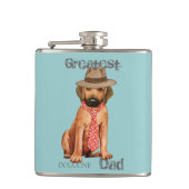 Rhodesian Ridgeback Vater Flachmann (Vorderseite)