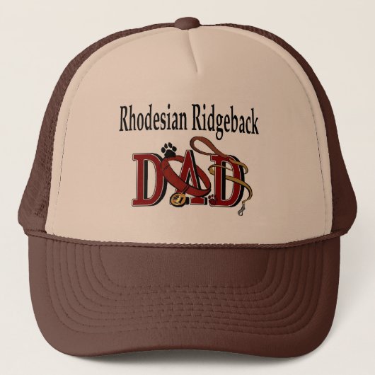 Rhodesian Ridgeback Vater Geschenke Truckerkappe (Vorderseite)