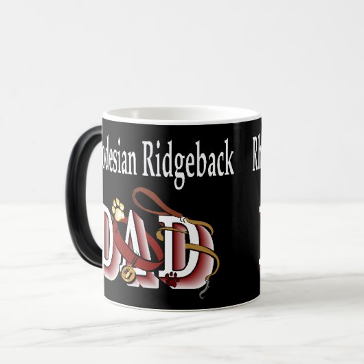 Rhodesian Ridgeback Vater Geschenke Verwandlungstasse (Vorderseite Links)
