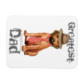 Rhodesian Ridgeback Vater Magnet (Horizontal)
