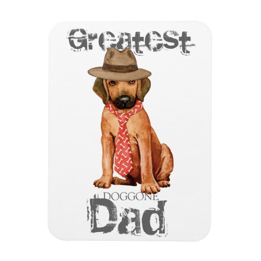 Rhodesian Ridgeback Vater Magnet (Vertikal)