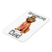 Rhodesian Ridgeback Vater Magnet (Linke Seite)