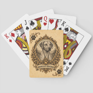 Rhodesian Ridgeback, Vintage Heritage Hund Spielkarten
