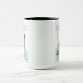 Rhodesian Ridgeback Wasserfarbe Personalisierter H Tasse (Zentrum)