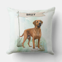 Rhodesian Ridgeback Wasserfarben personalisierter