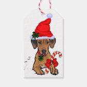 Rhodesian Ridgeback Weihnachten Geschenkanhänger (Rückseite)