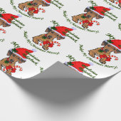 Rhodesian Ridgeback Weihnachten Geschenkpapier (Ecke)