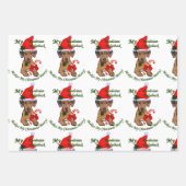 Rhodesian Ridgeback Weihnachten Geschenkpapier Set (Vorderseite)