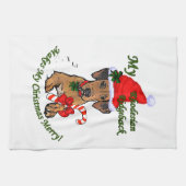 Rhodesian Ridgeback Weihnachten Handtuch (Horizontal)