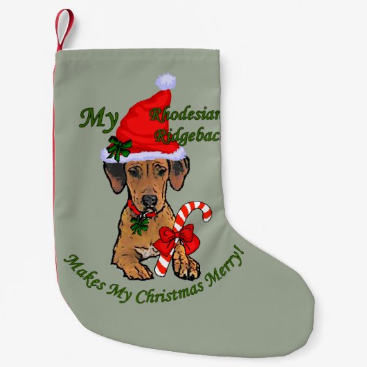 Rhodesian Ridgeback Weihnachten Kleiner Weihnachtsstrumpf (Vorderseite)